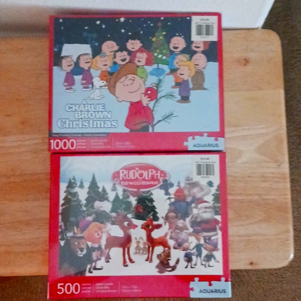 Un-opened Christmas puzzles